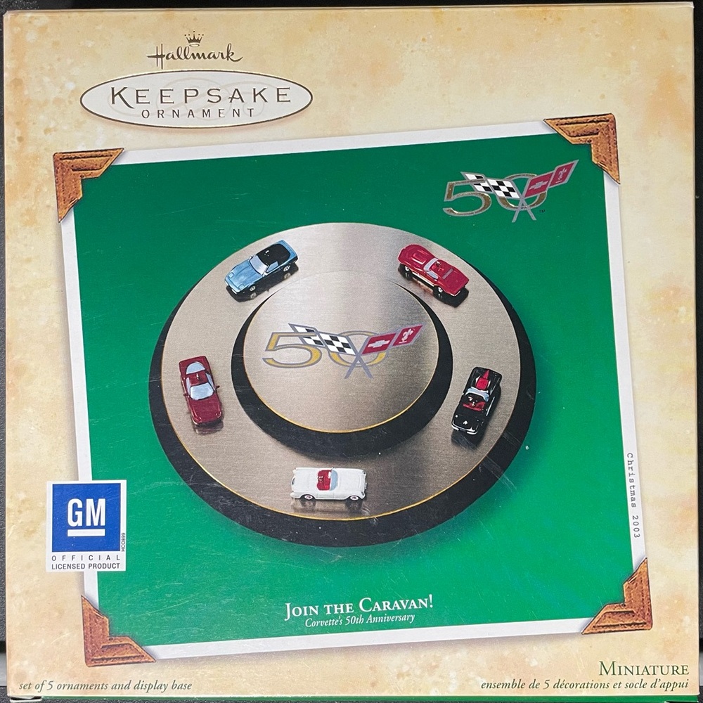 Hallmark - Join The Caravan - 2003 - NEW IN BOX -CORVETTES